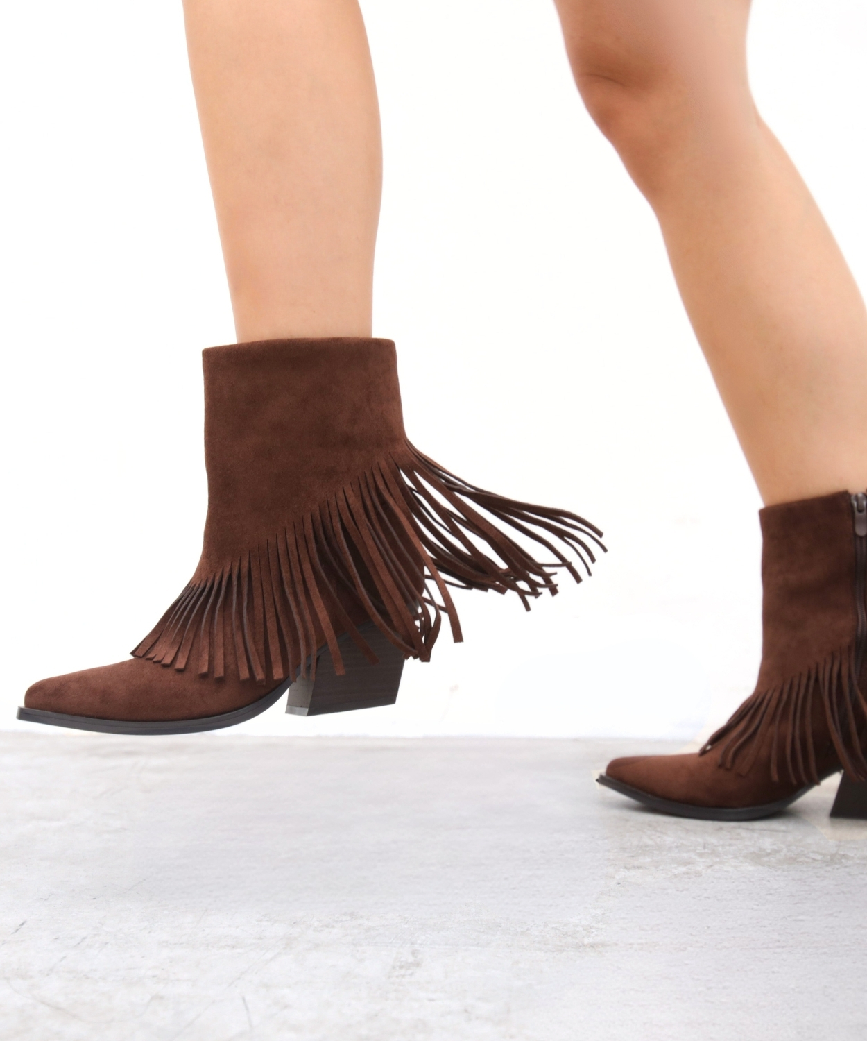 Botines cowboy flecos